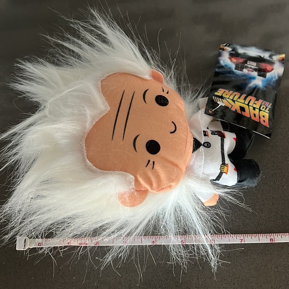Back to the Future Doc Brown Chibi Plush Doll Figure 7" Universal Studios / NEW - Picture 13 of 13